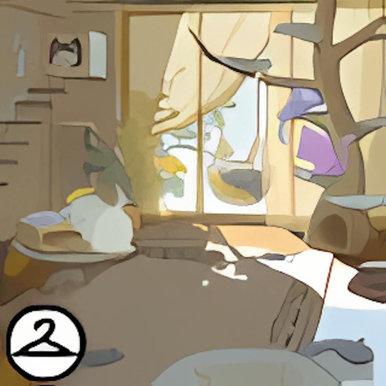 MME29-B: Indoor Cosy Petpet Room Background