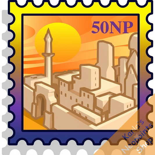 Holographic Sakhmet City Stamp