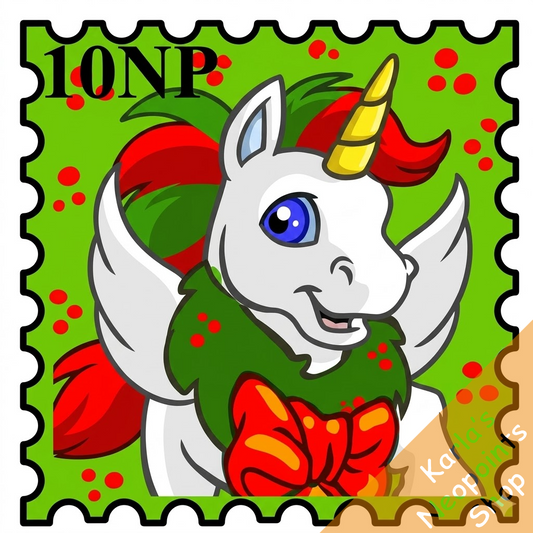 Christmas Uni Stamp