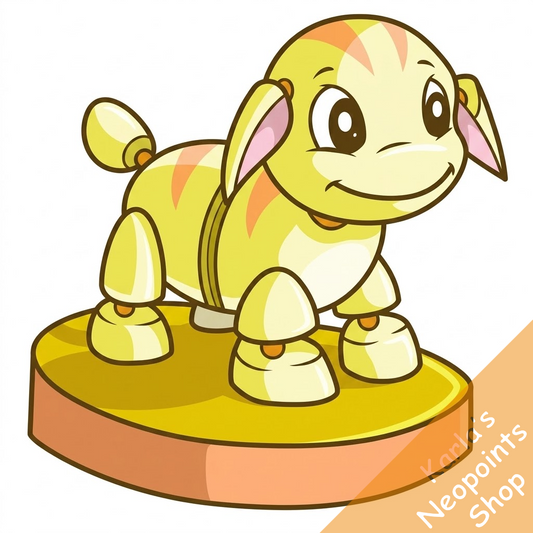 Collapsable Yellow Poogle Toy