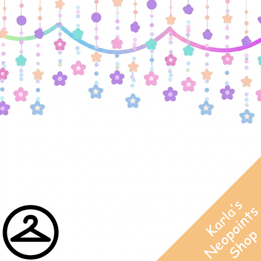 Kawaii Pastel Star Garland