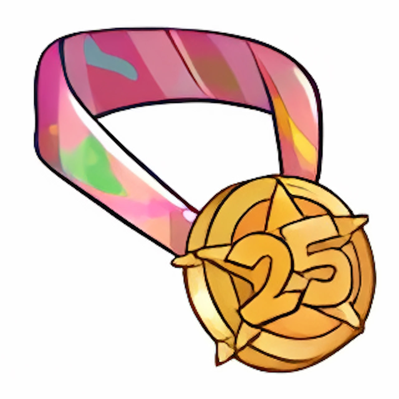 25th Anniversary Birthday Bash Attendee Medal – Karla's Neopoints Shop