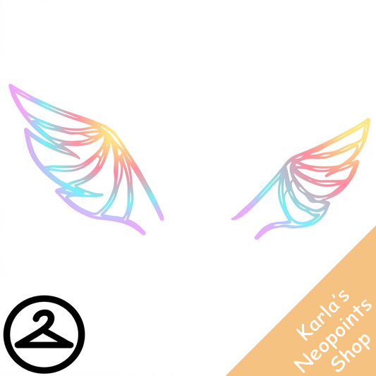 Uni Neon Wings Decoration