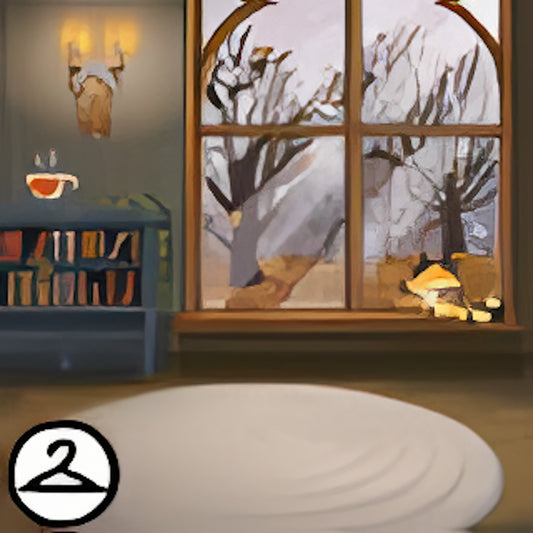 Premium Collectible: Cosy Fall Reading Room Background