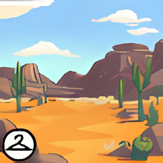 Desert Cactus and Sands Background