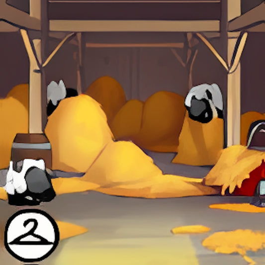 Inside a Barn Background