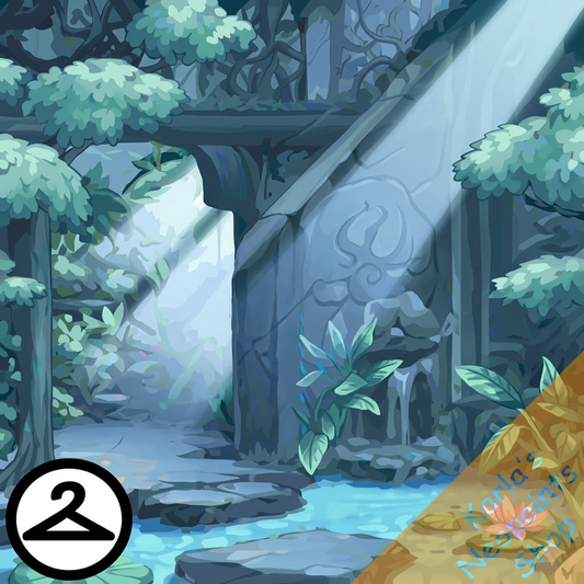 Dyeworks Blue: Zen Paradise Background