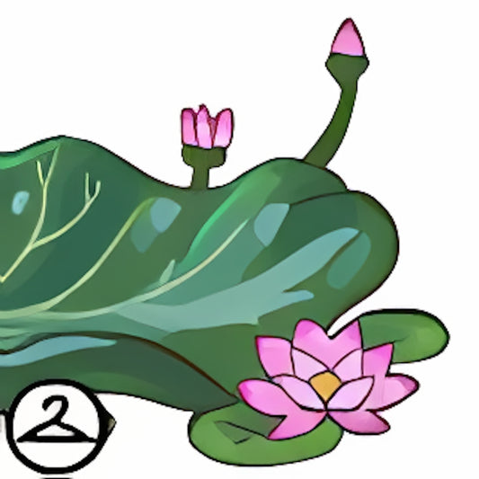Sitting on A Lotus Leaf Trinket