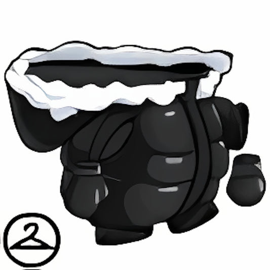 Dyeworks Black: Baby Puffy Winter Onesie