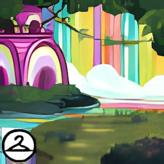 Behind the Rainbow Falls Background