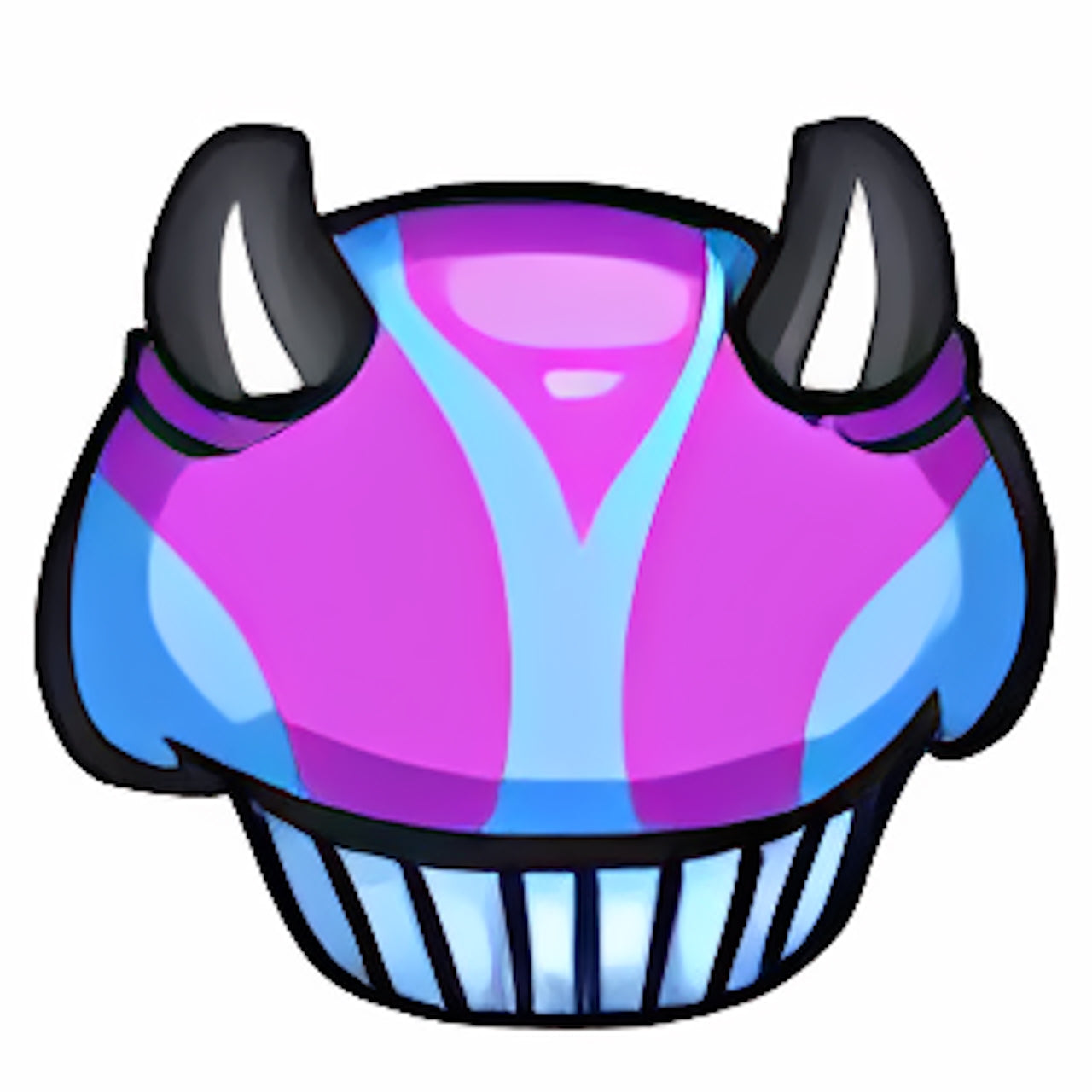 Striped Ixi Cupcake