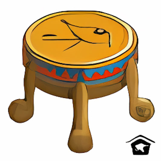 Lost Desert Hieroglyphic Stool