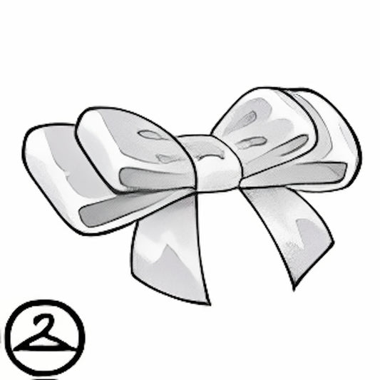 Dyeworks White: Mutant Pink Hair Bow