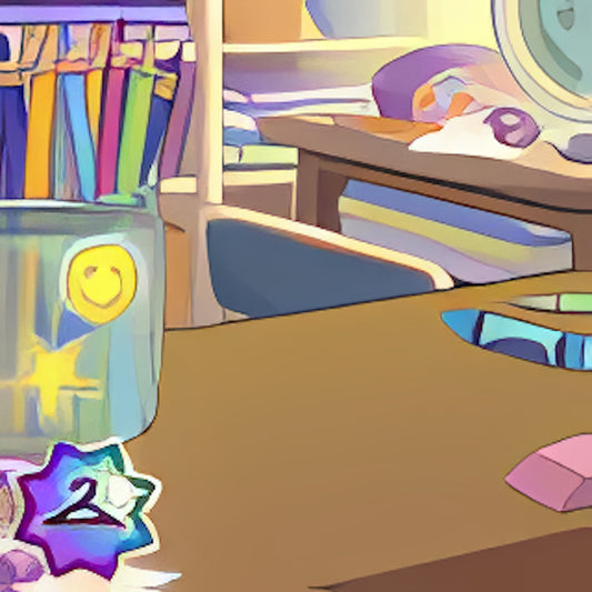 On a Classroom Shelf Background