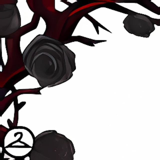 Black Roses and Vines Background Item