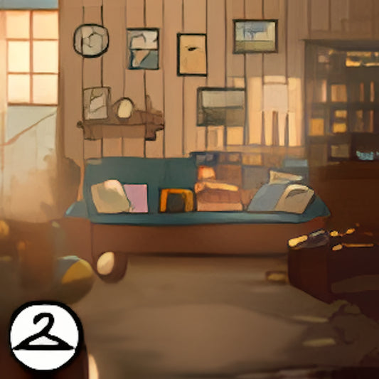 Retro Living Room Background