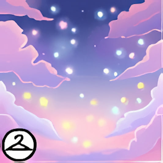 Sky Full of Cotton Candy Clouds Background