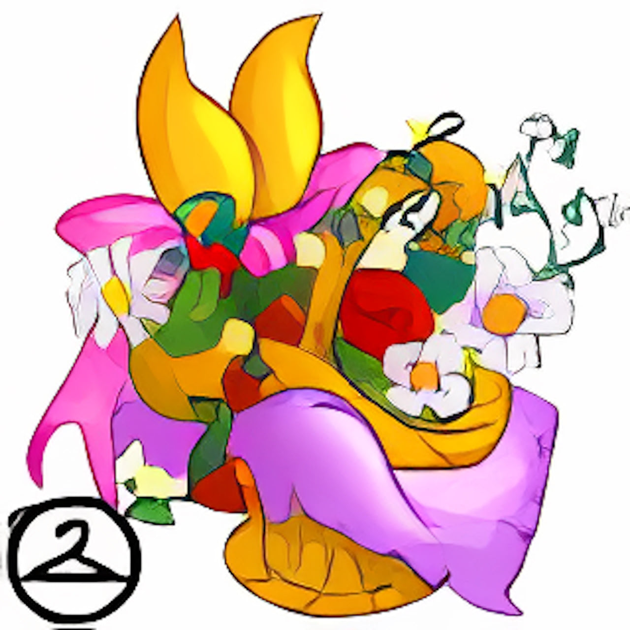 Spring Usul Flower Basket