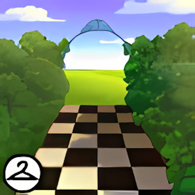 Checkered Pathway Background