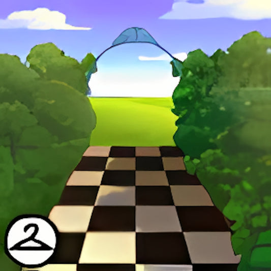 Checkered Pathway Background
