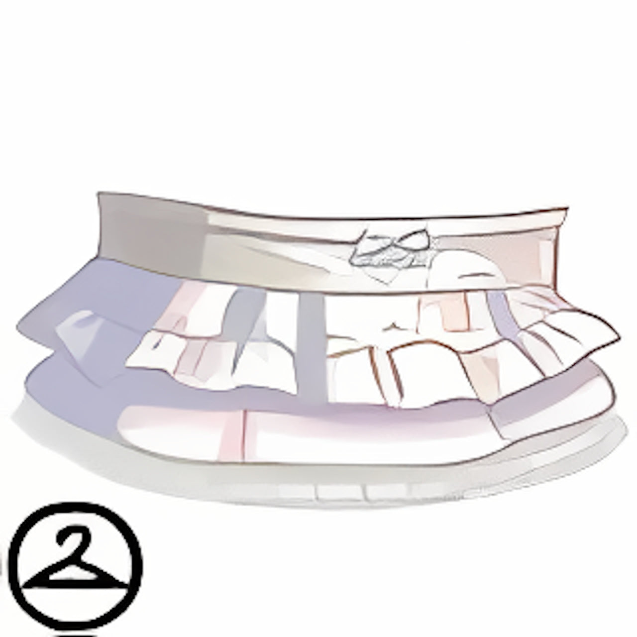 White Layered Ruffle Skirt