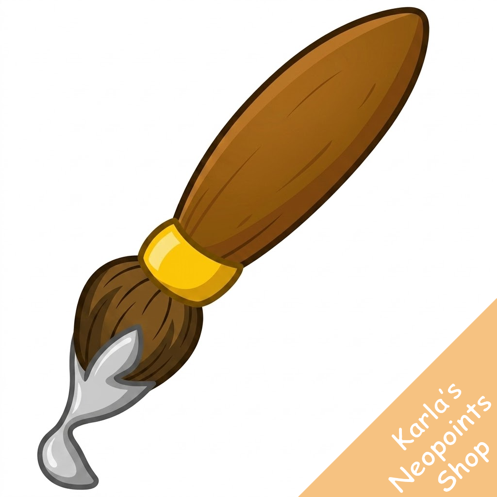 Grey Petpet Paint Brush