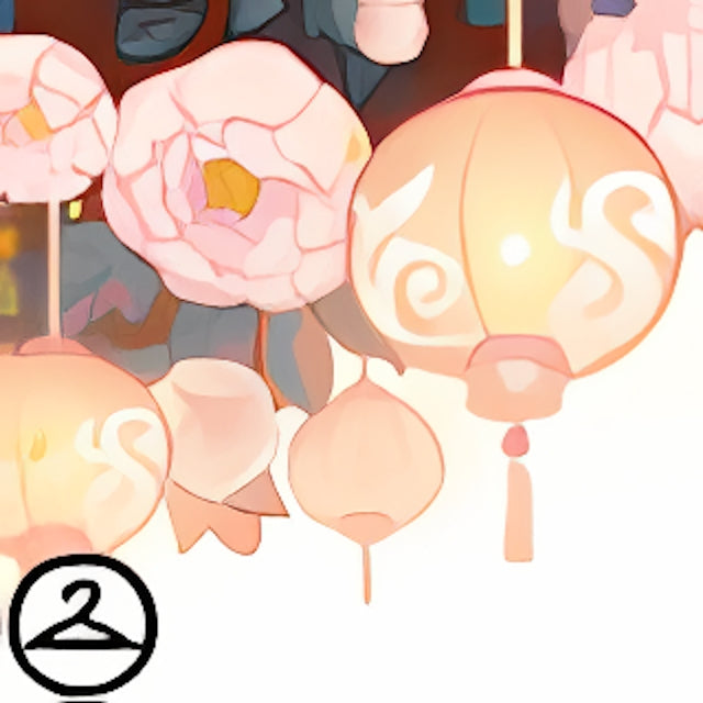 Moonlit Peonies Garland