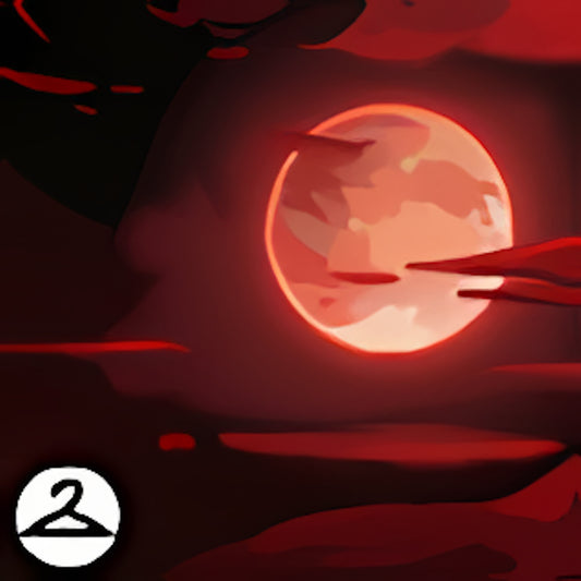 Crimson Moon Background