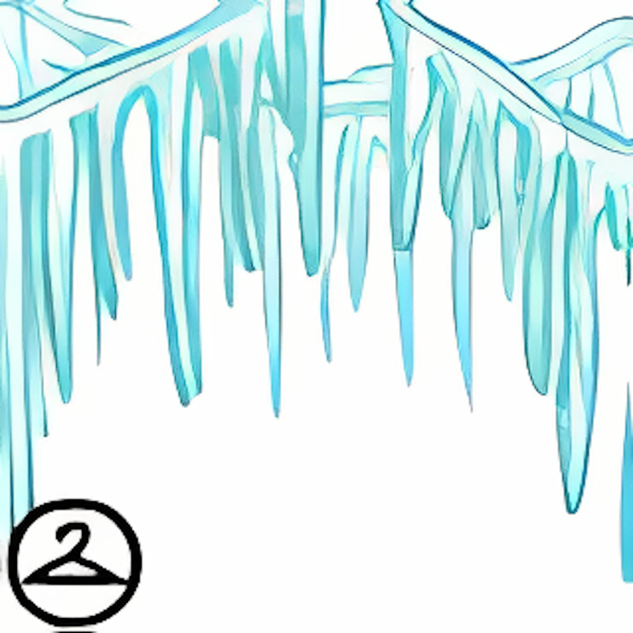 MME8-S2:Shimmering Icicle Garland