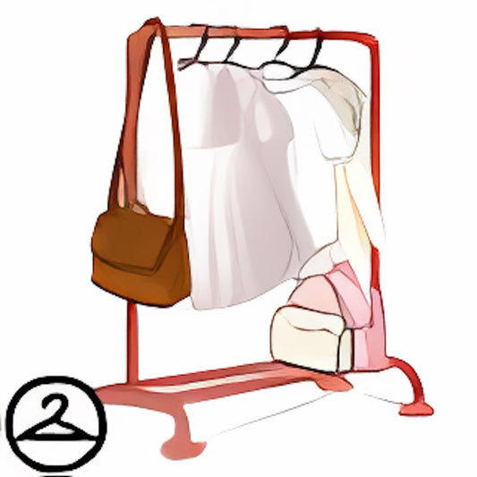 Dusty Rose Clothes Rail