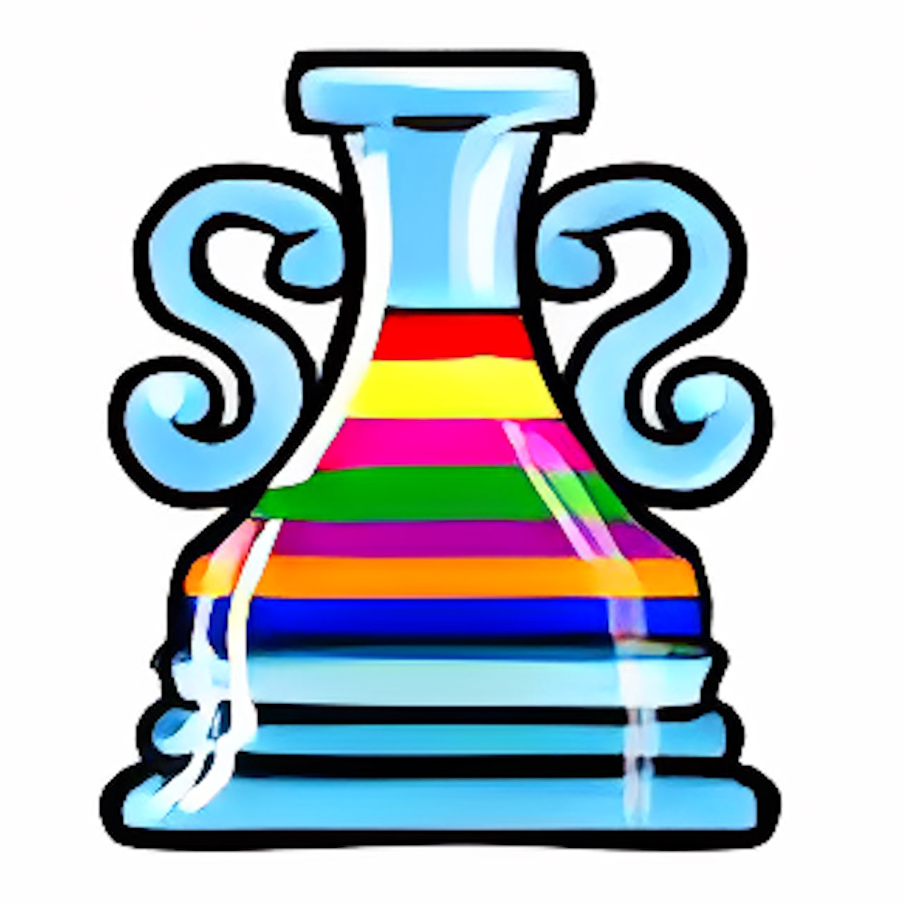 Flask of Rainbow Fountain Water