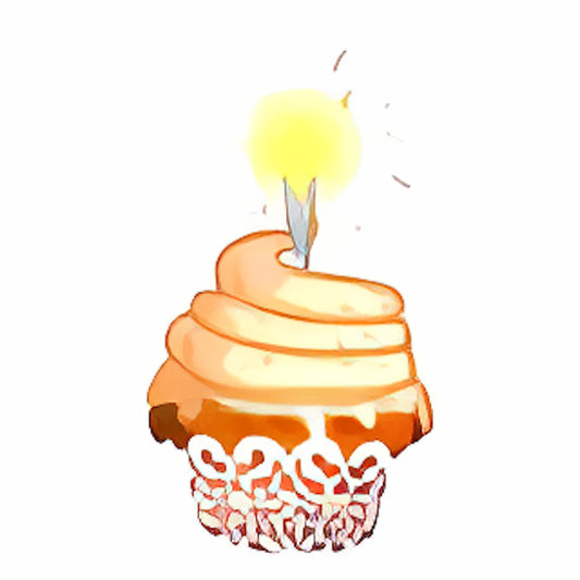 8th Birthday Sparkler Cupcake