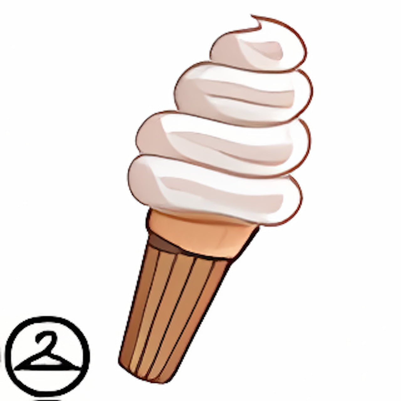 Baby Soft Serve Ice Cream Cone