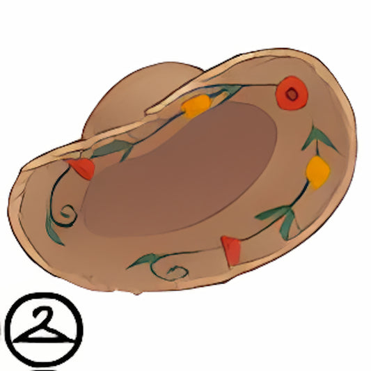 Boho Flower Brim Hat