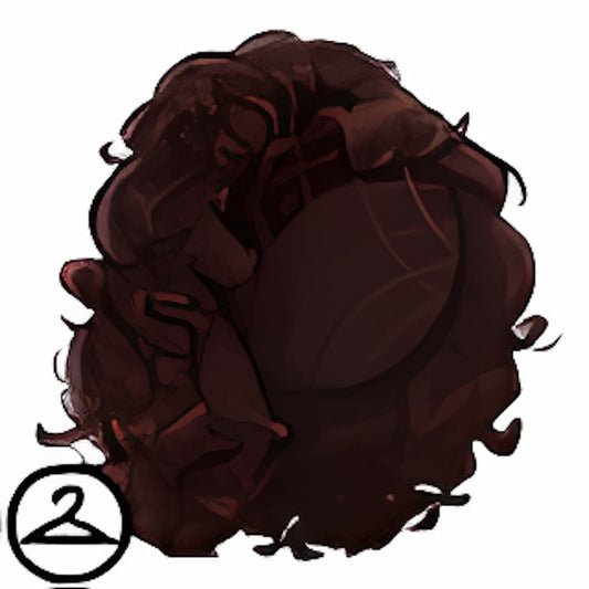 Dark Brown Curly Bobbed Wig