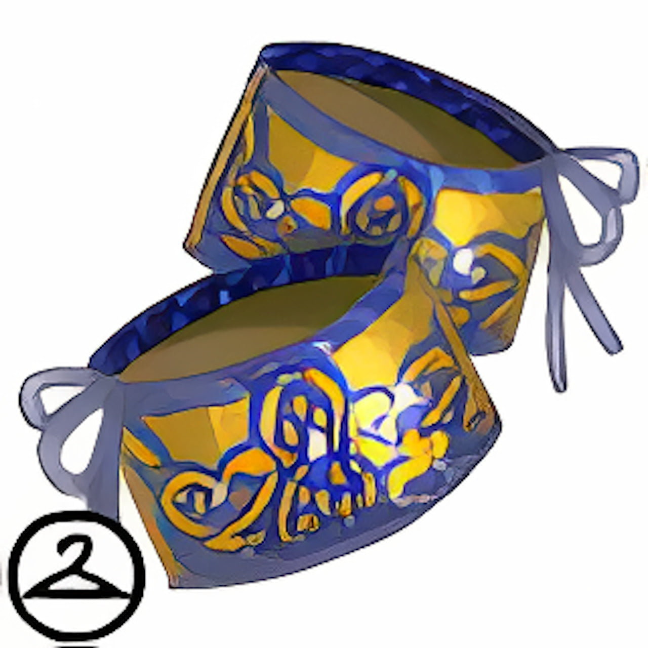 Beaded Damask Cuffs