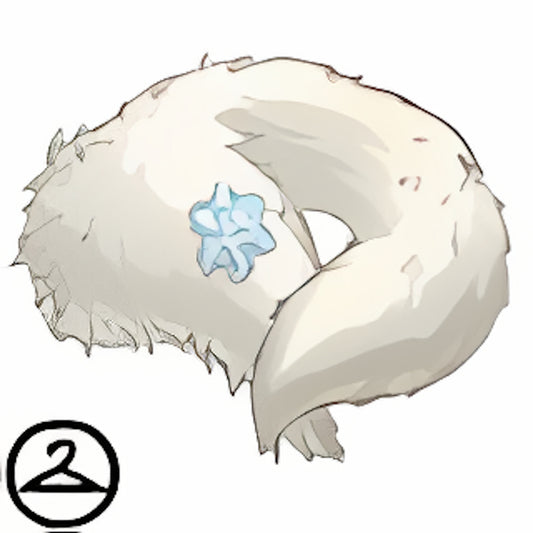 Pristine White Snowflake Stole