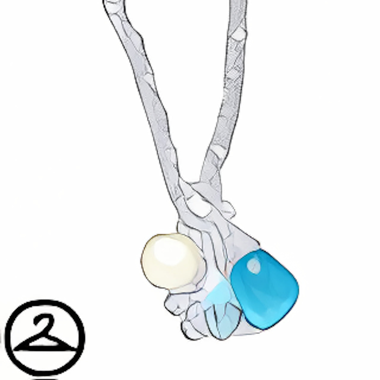 Glittering Snow Necklace