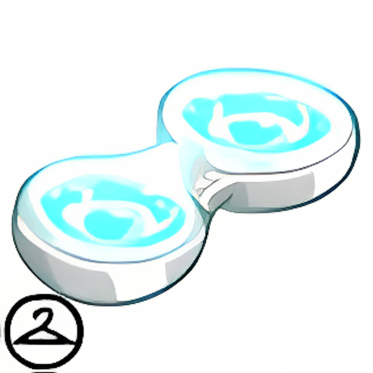Glowing Blue Contacts