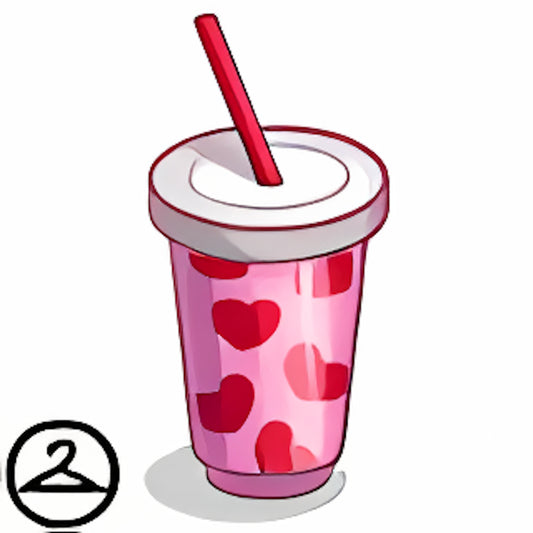 Heart-Printed Tumbler