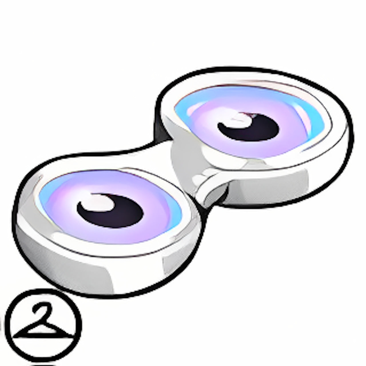 Dyeworks Purple: Holiday Light Contacts