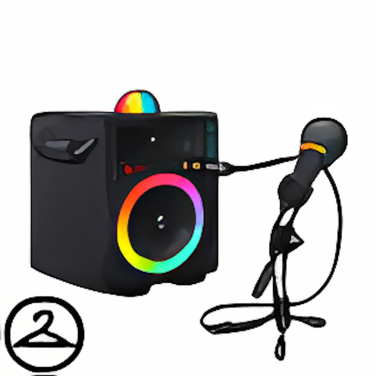Karaoke Machine and Microphone