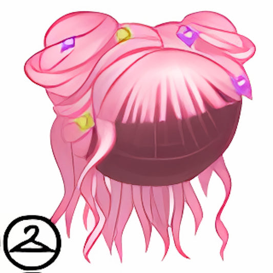 Dyeworks Pink: Magical Floral Wig