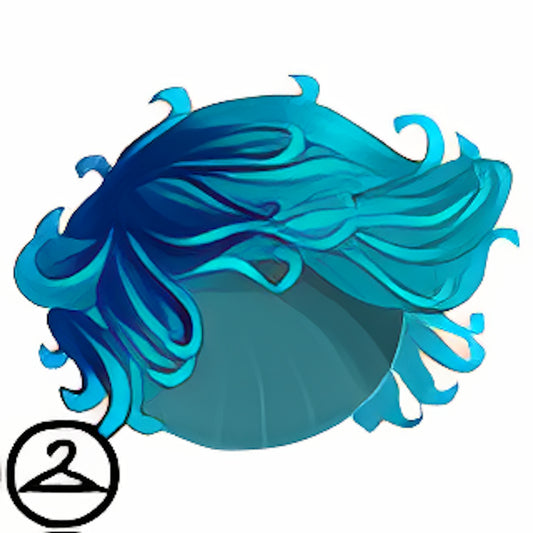 Maraquan Surfer Blue Wig