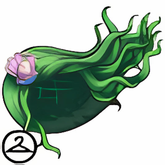 Dyeworks Green: Maraquan Wig with Negg Accessory