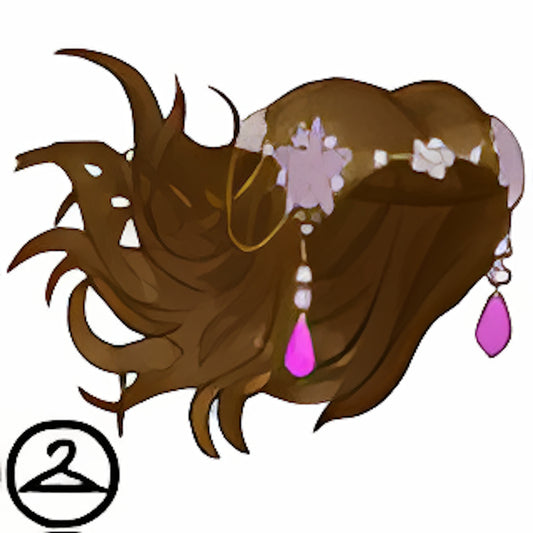 Maraquan Wig with Ocean Jewels