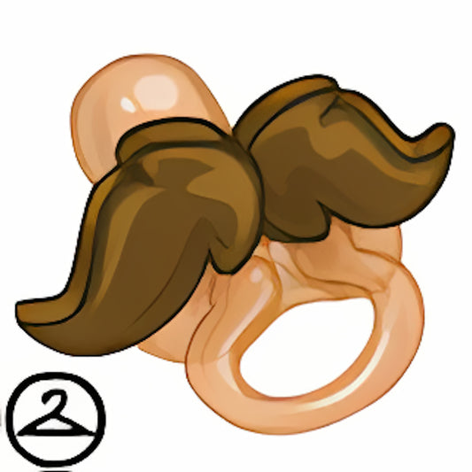 Baby Moustache Dummy