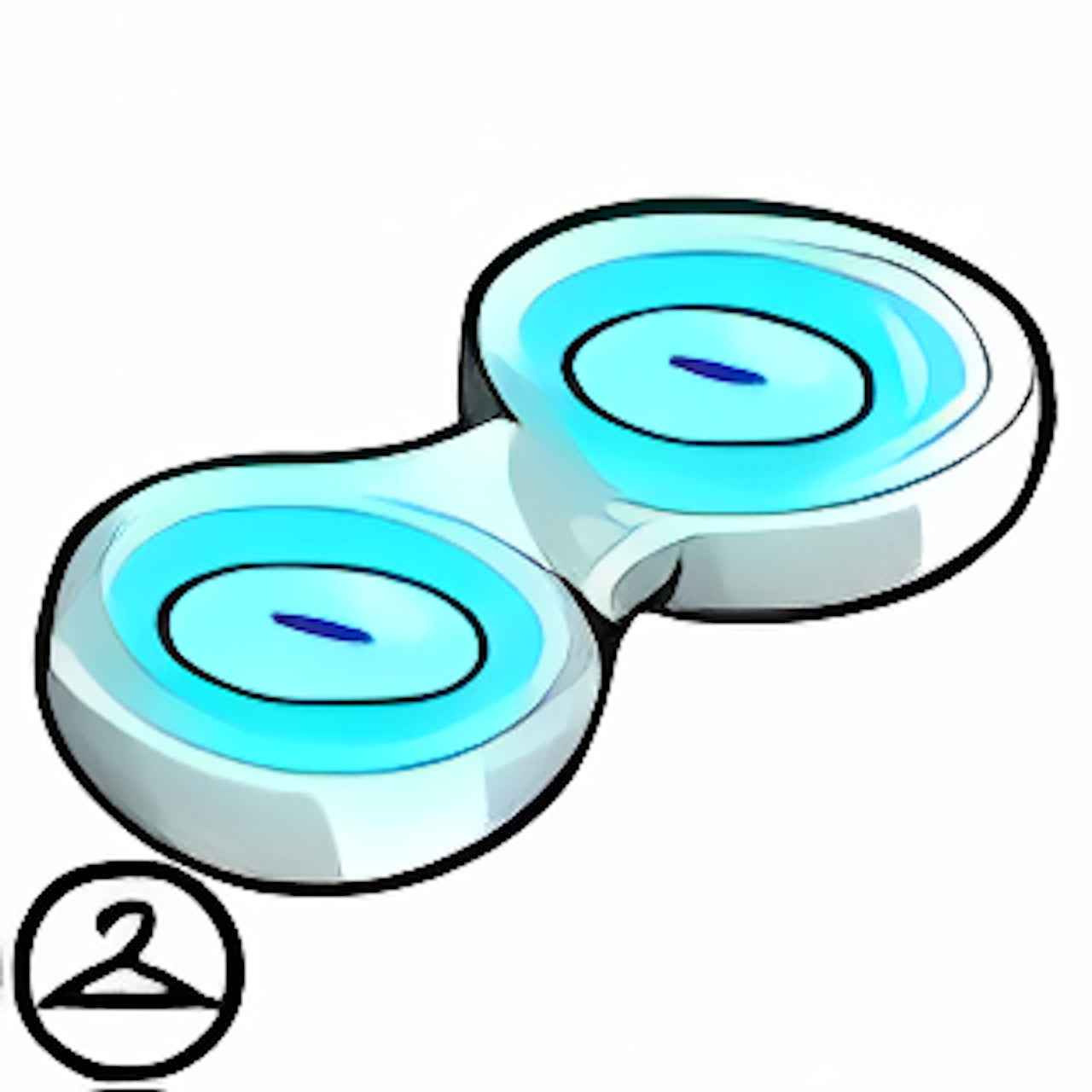 Mutant Blue Glowing Contacts
