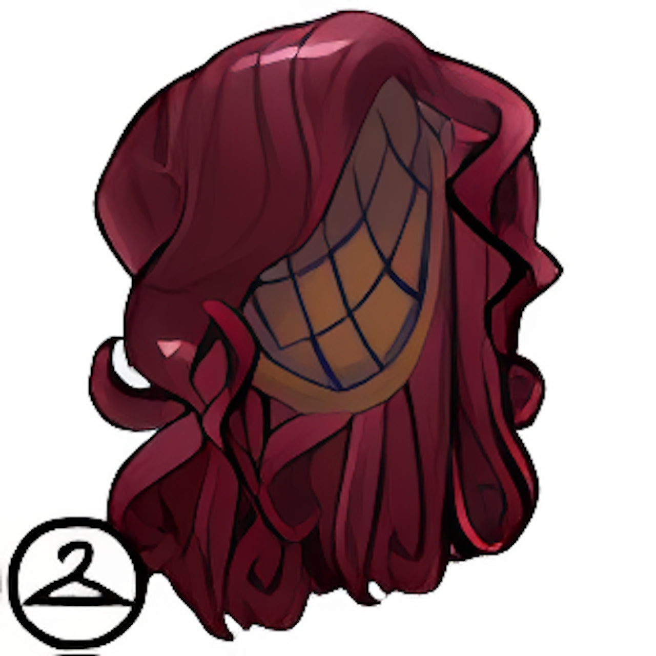 Mutant Elegant Burgundy Wig