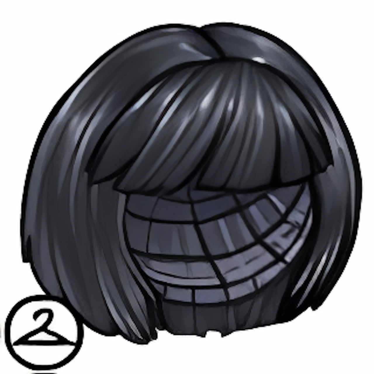 Short Black Bangs Wig